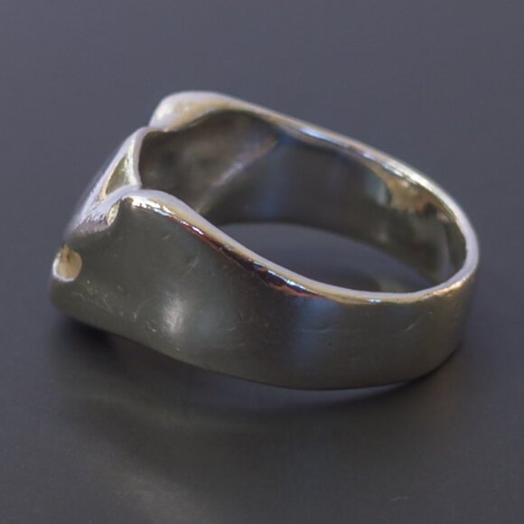 Sterling Silver Cat Mask Ring – Open Eyes, Size 5.5, 3.45 g - Picture 11 of 13